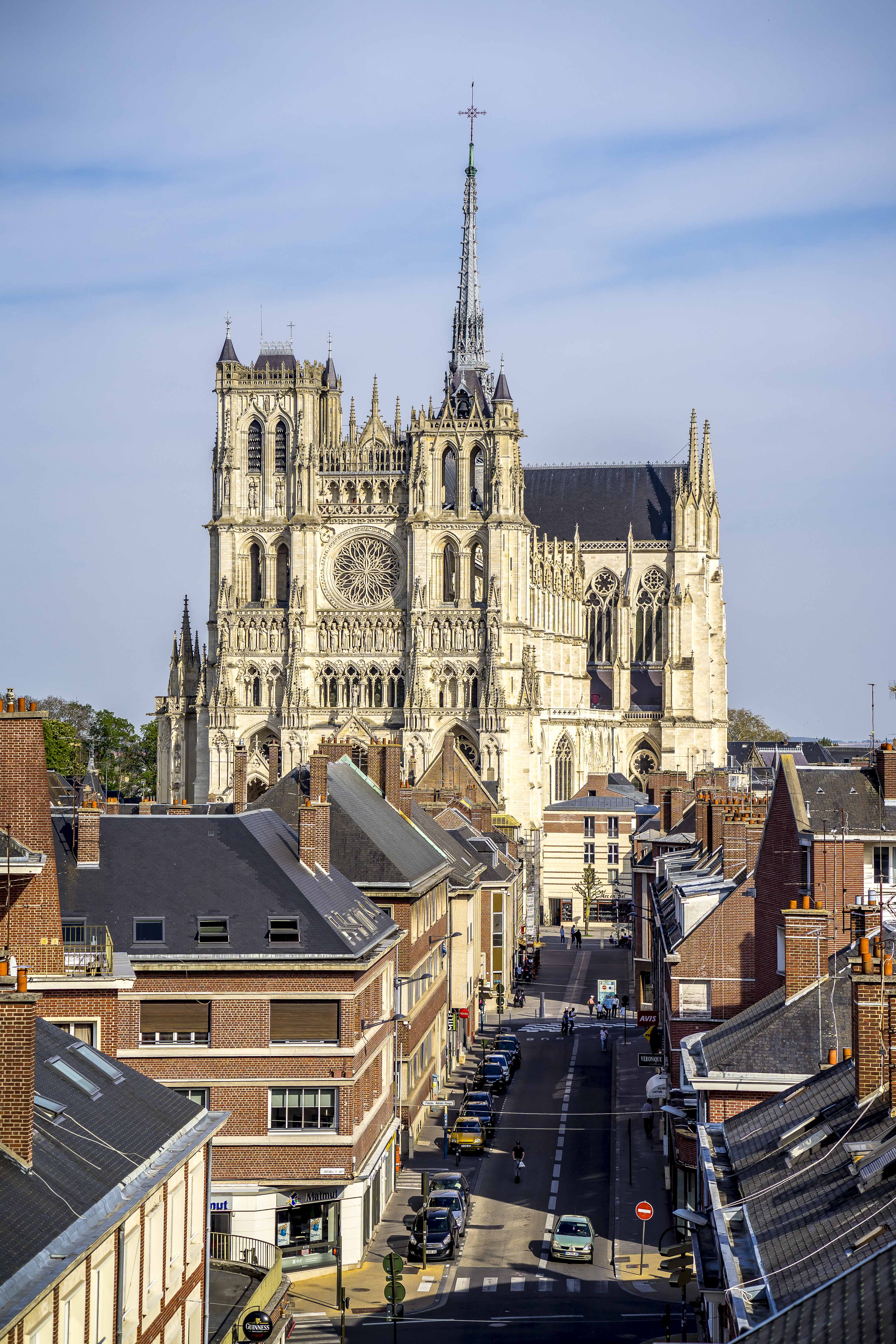 Amiens, France - View on Notre-Dame d'Amiens from the Belfry